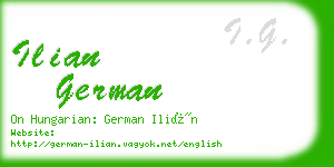 ilian german business card